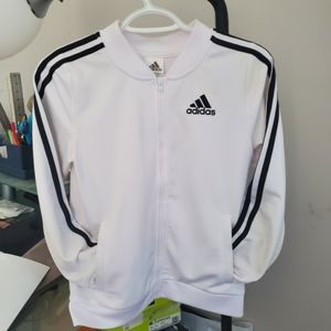 White adidas track suit